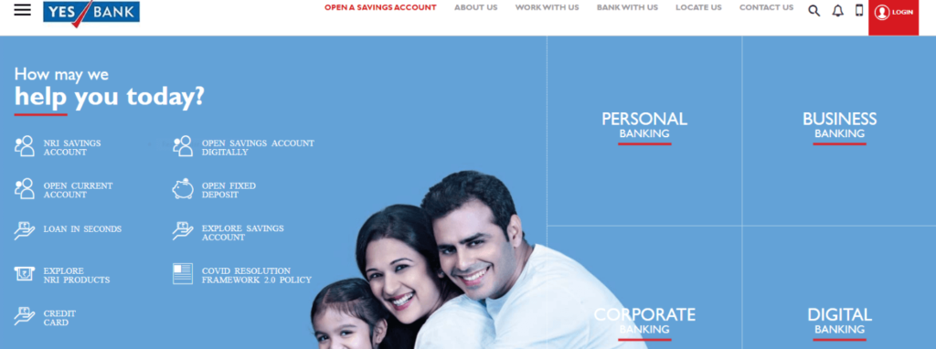 Yes Bank Net Banking Login