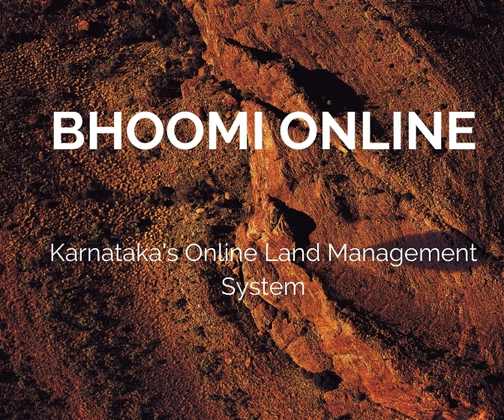 Karnataka Bhoomi Online RTC
