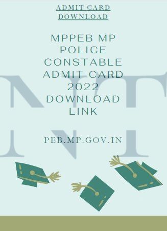 MPPEB MP Police Constable Admit Card 2022